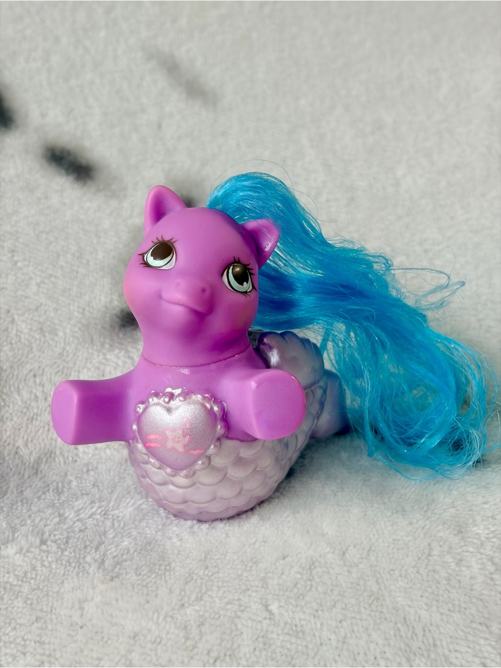 Hasbro Purple Mermaid Pony with Blue Hairy Girl